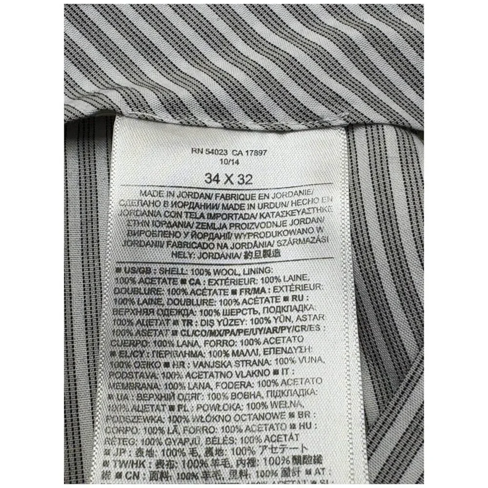Banana Republic Charcoal Wool Tailored Slim Fit Dress Trouser‎